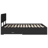 Struttura del letto Nero 140 x 190 cm Legno multistrato 3412374