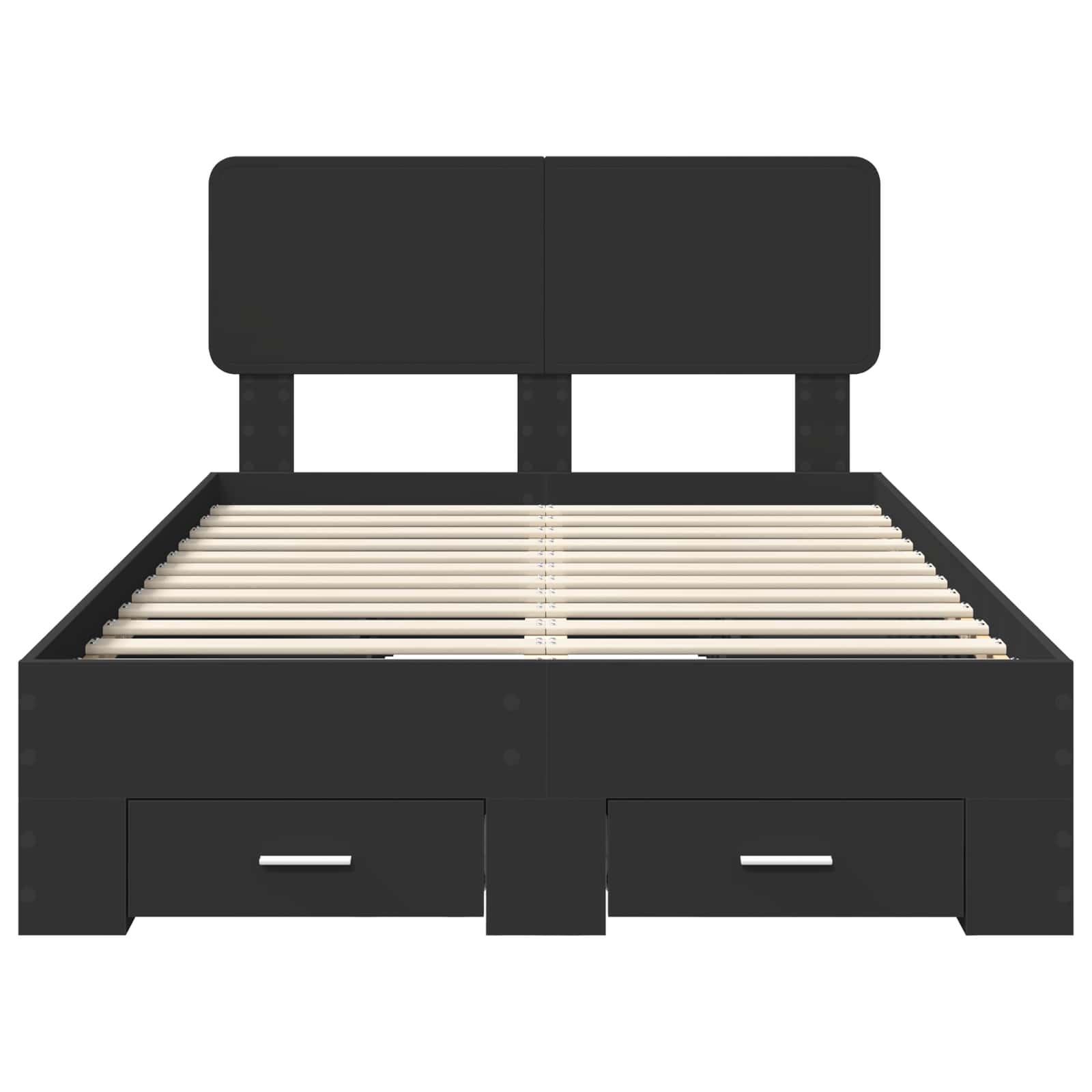 Struttura del letto Nero 135 x 190 cm Legno multistrato 3412383