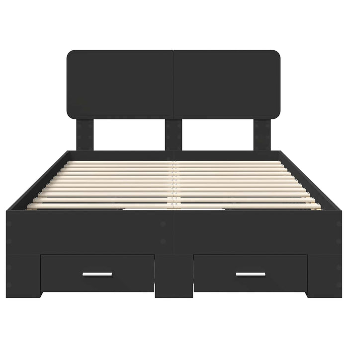 Struttura del letto Nero 135 x 190 cm Legno multistrato 3412383