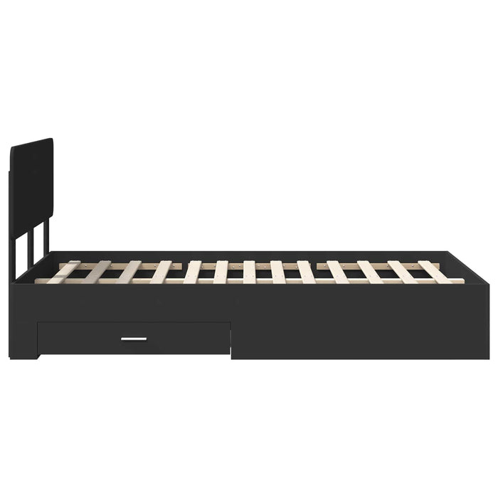 Struttura del letto Nero 135 x 190 cm Legno multistrato 3412383