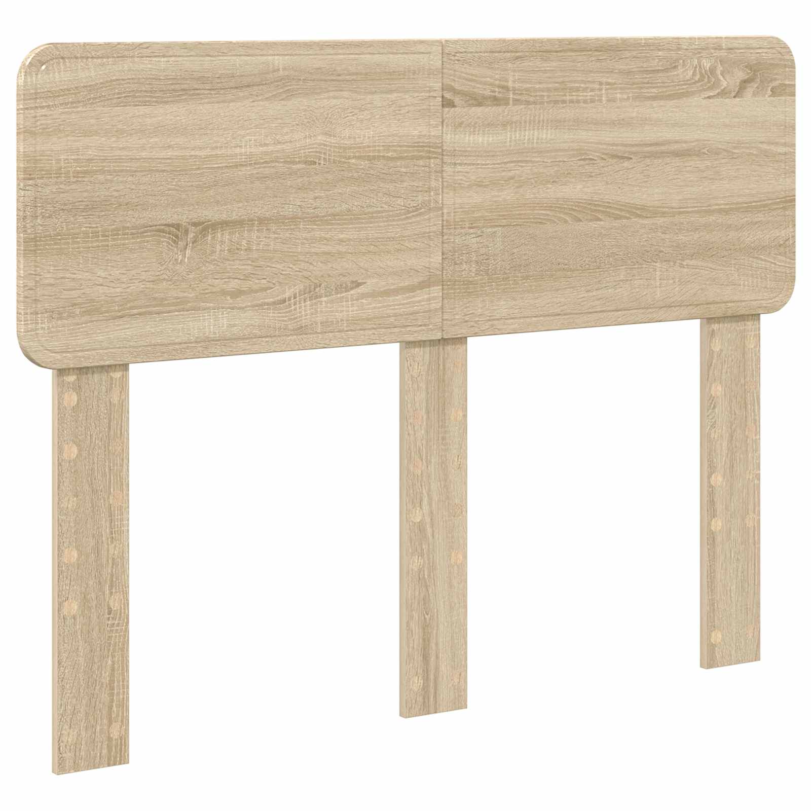 Struttura del letto con testiera-Giroletto con Testiera Rovere Sonoma 135 x 190 cm 396550