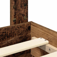 Struttura del letto con testiera-Giroletto con Testiera Legno vecchio 135 x 190 cm 889935