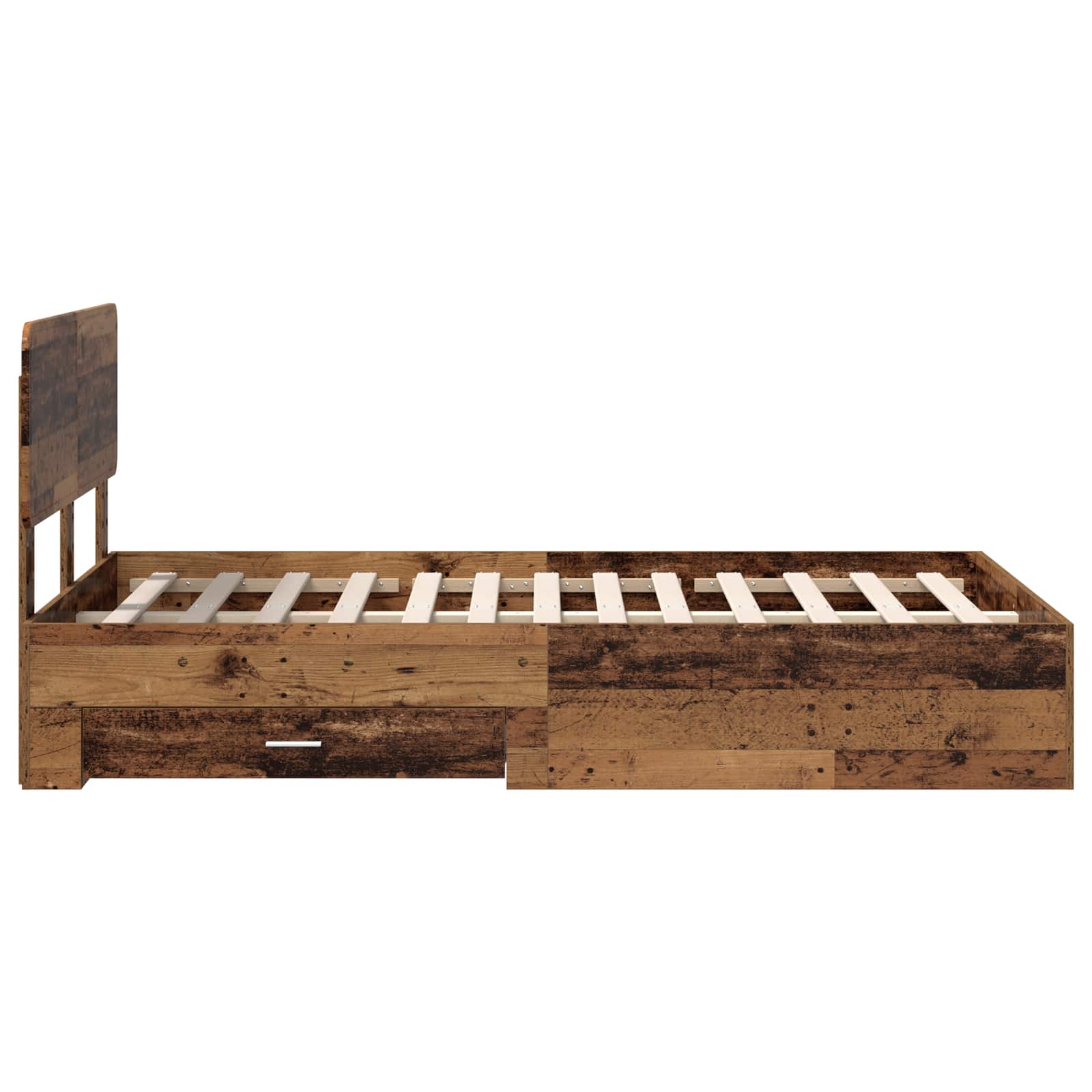 Struttura del letto con testiera Legno vecchio 120 x 190 cm 3412407