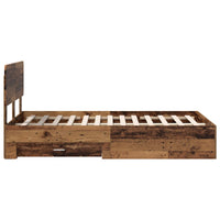 Struttura del letto con testiera Legno vecchio 120 x 190 cm 3412407