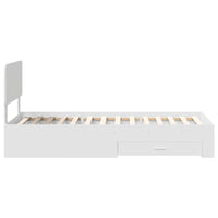 Struttura del letto Bianco 100 x 200 cm Legno multistrato 3412409