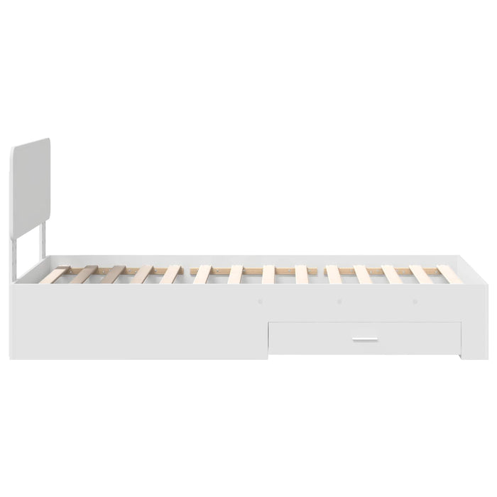 Struttura del letto Bianco 100 x 200 cm Legno multistrato 3412409