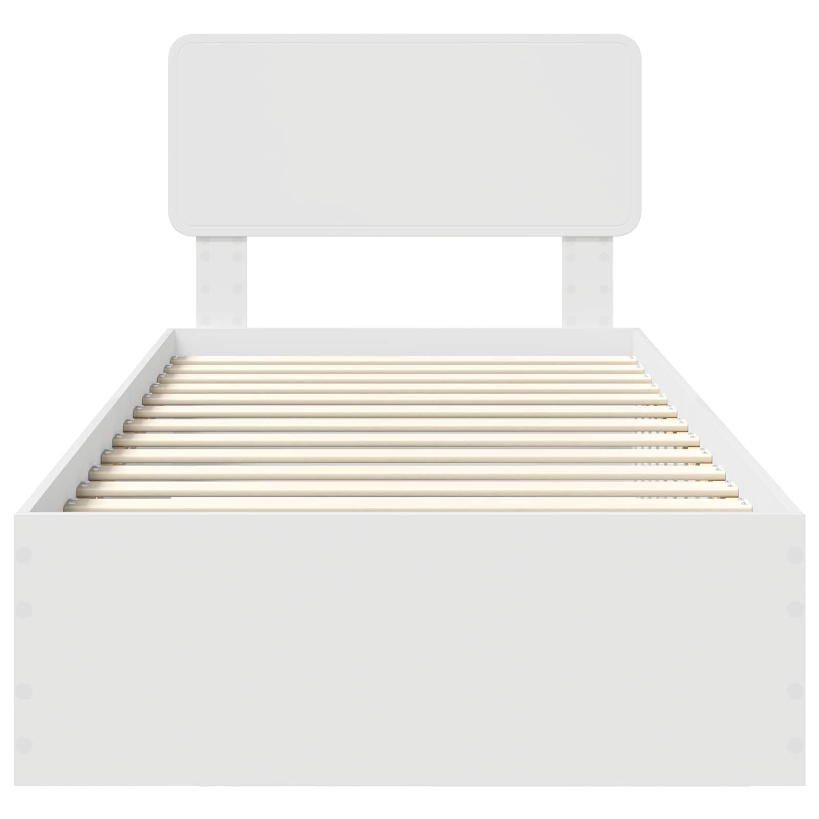 Struttura del letto Bianco 90 x 200 cm Legno multistrato 3412418