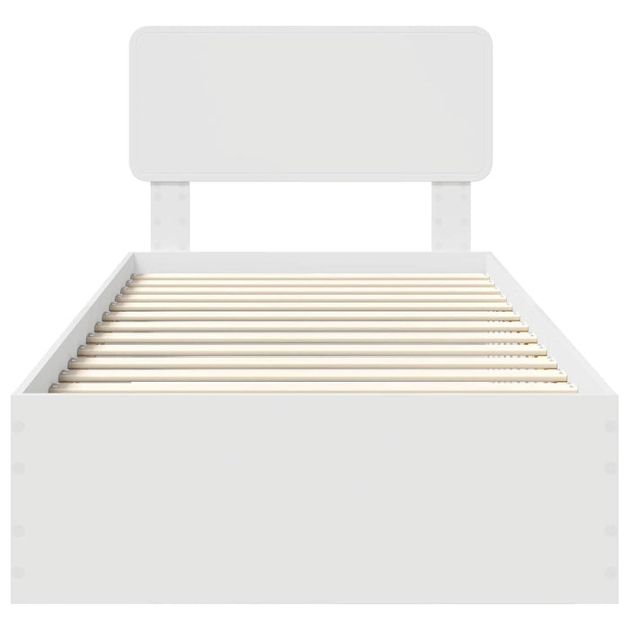 Struttura del letto Bianco 90 x 200 cm Legno multistrato 3412418