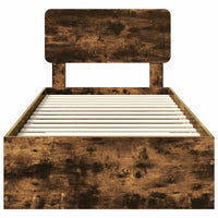 Struttura del letto Rovere fumé 90 x 190 cm Legno multistrato 3412431