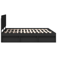 Struttura del letto Nero 180 x 200 cm Pino massello 3412453