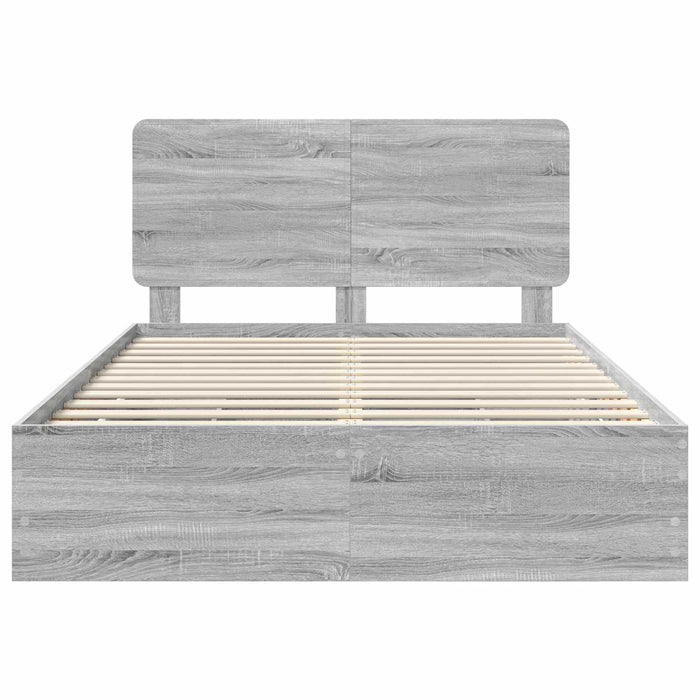 Struttura del letto con cassetto Grigio Sonoma 160 x 200 cm 3412579
