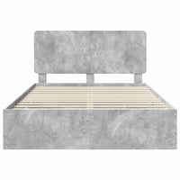 Struttura del letto con cassetto Grigio cemento 140 x 190 cm 3412591