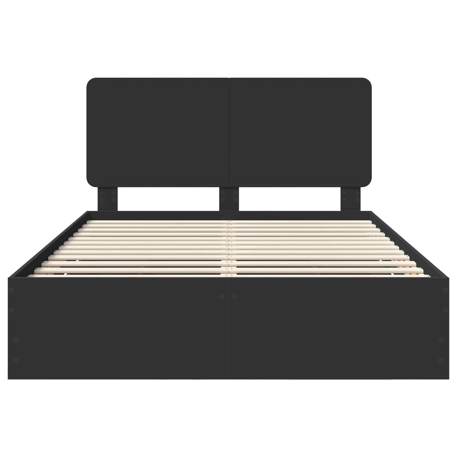 Struttura del letto Nero 140 x 200 cm Legno Ingegnerizzato 3412596