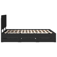 Struttura del letto Nero 140 x 200 cm Legno Ingegnerizzato 3412596