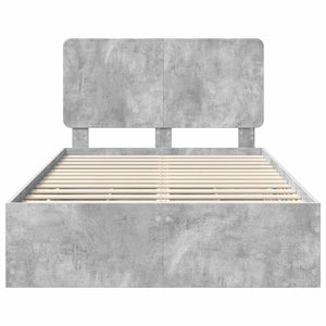Struttura del letto con cassetto Grigio cemento 135 x 190 cm 3412605