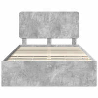 Struttura del letto con cassetto Grigio cemento 120 x 190 cm 3412612