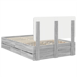 Struttura del letto con cassetto Grigio Sonoma 120 x 190 cm 3412614