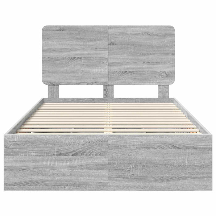 Struttura del letto con cassetto Grigio Sonoma 120 x 190 cm 3412614