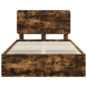 Struttura del letto con cassetto Rovere fumé 120 x 200 cm 3412620