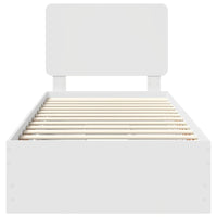 Struttura del letto Bianco 100 x 200 cm Legno Ingegnerizzato 3412623