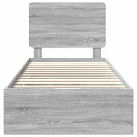 Struttura del letto con cassetto Grigio Sonoma 100 x 200 cm 3412628