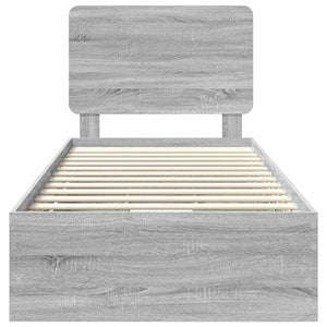 Struttura del letto con cassetto Grigio Sonoma 90 x 190 cm 3412635