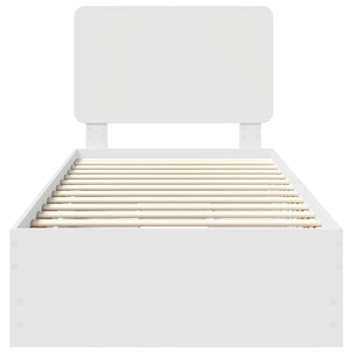 Struttura del letto Bianco 90 x 200 cm Legno Ingegnerizzato 3412637