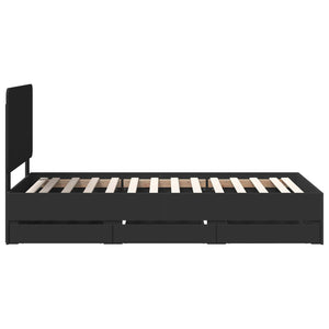 Struttura del letto Nero 90 x 200 cm Legno Ingegnerizzato 3412638