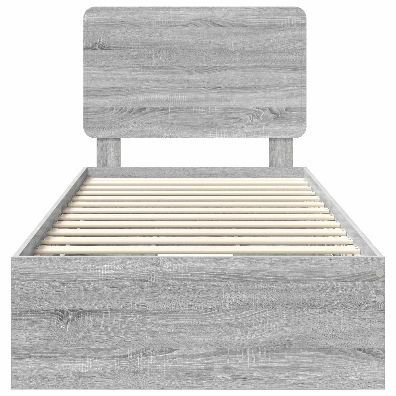Struttura del letto con cassetto Grigio Sonoma 90 x 200 cm 3412642