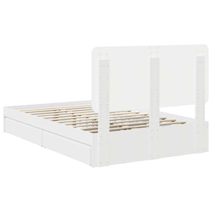Letto con Contenitore Bianco 120 x 200 cm Legno multistrato 3412700