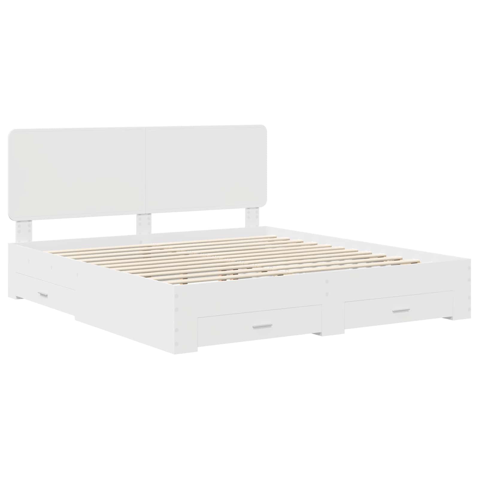 Struttura del letto Bianco 180 x 200 cm Legno multistrato 3412749