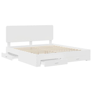 Struttura del letto Bianco 180 x 200 cm Legno multistrato 3412749