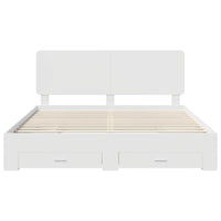 Struttura del letto Bianco 180 x 200 cm Legno multistrato 3412749