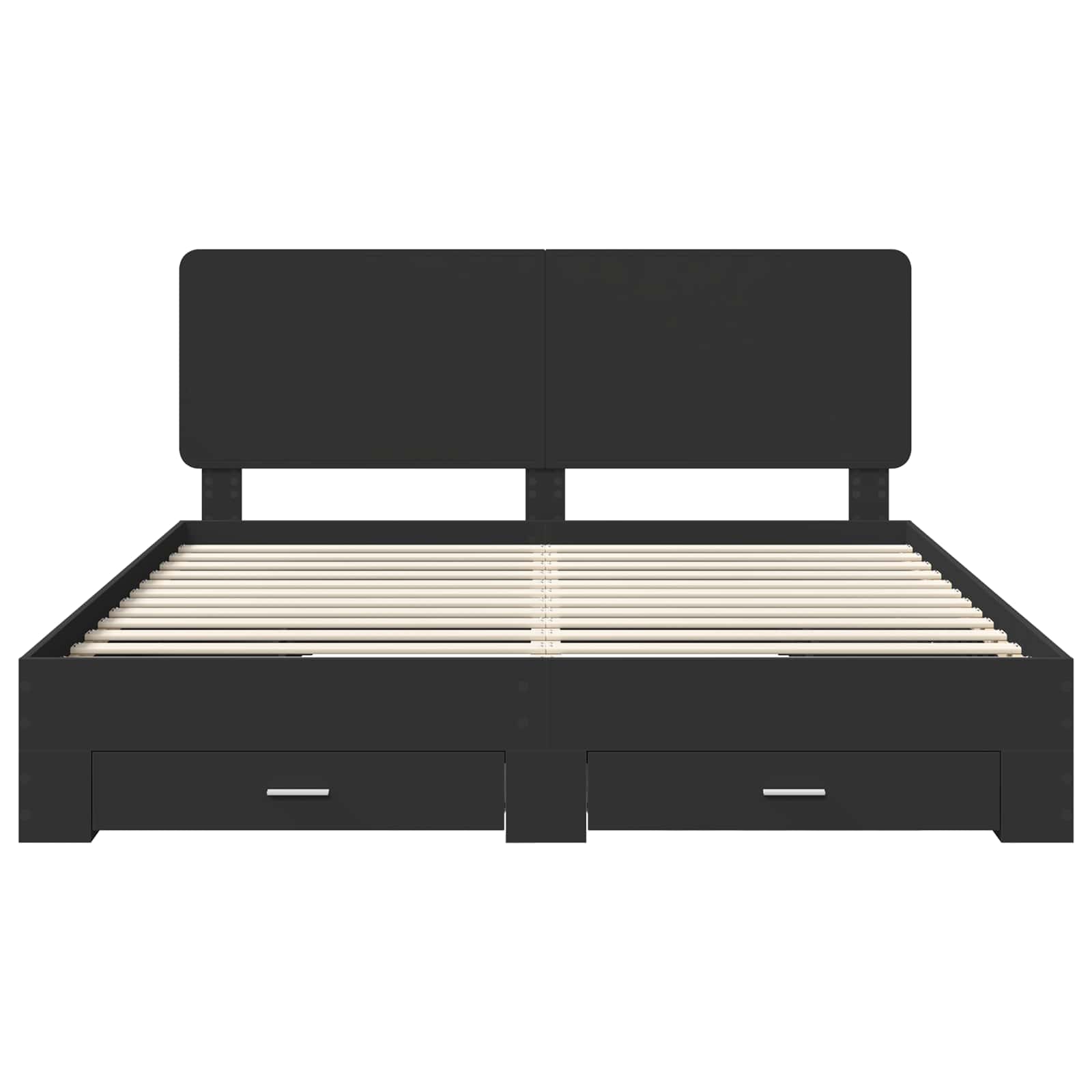 Struttura del letto Nero 180 x 200 cm Legno multistrato 3412750