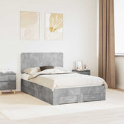 Struttura del letto con testiera Grigio cemento 120 x 190 cm 3412813