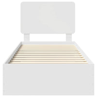 Struttura del letto Bianco 100 x 200 cm Legno multistrato 3412819