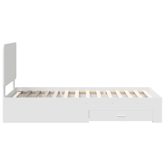 Struttura del letto Bianco 100 x 200 cm Legno multistrato 3412819