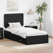 Struttura del letto Nero 100 x 200 cm Legno multistrato 3412820