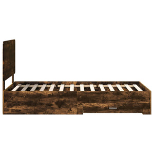 Struttura del letto Rovere fumé 90 x 200 cm Legno multistrato 3412832