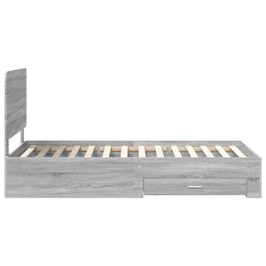 Struttura del letto Grigio Sonoma 90 x 200 cm Legno multistrato 3412833