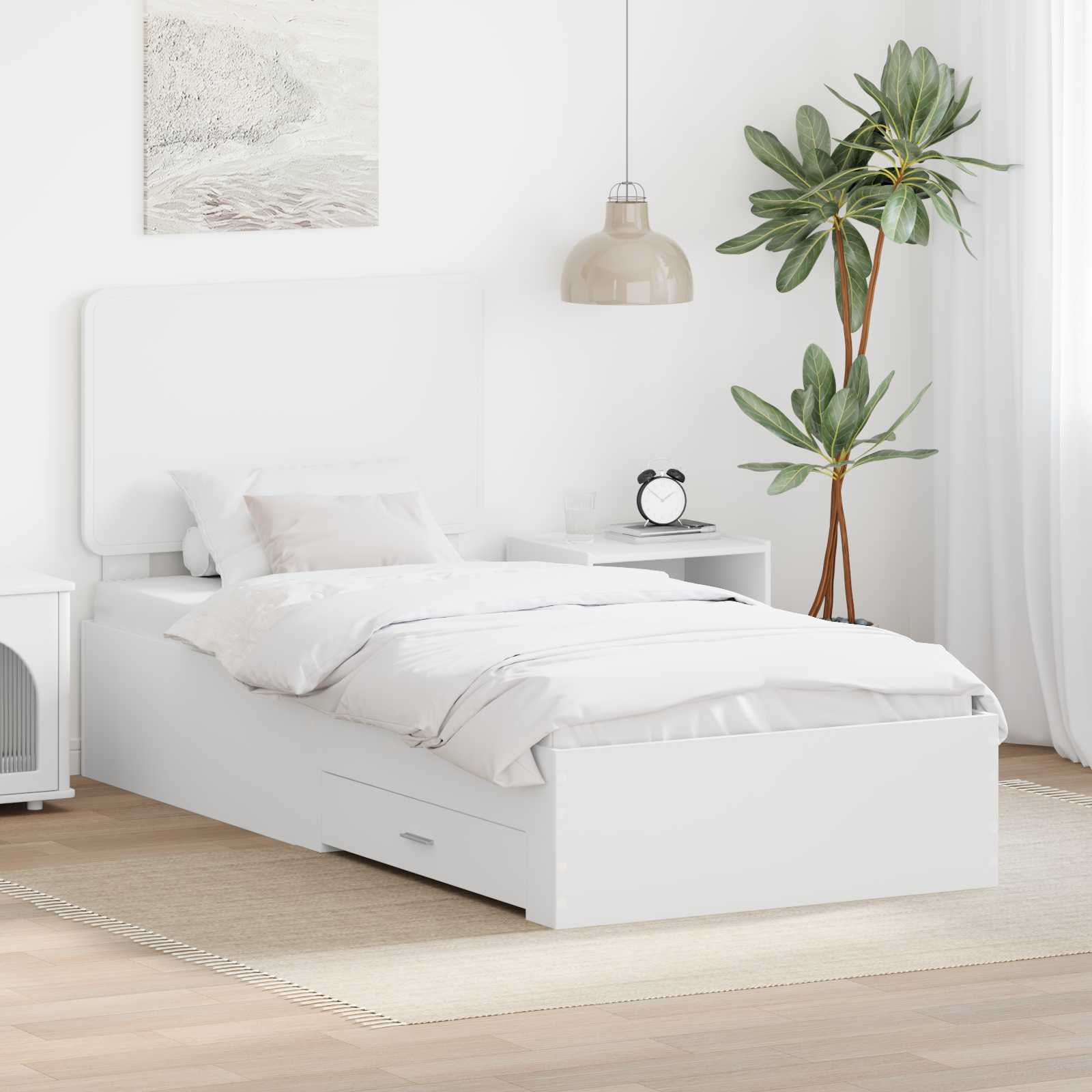 Struttura del letto Bianco 90 x 190 cm Legno multistrato 3412837