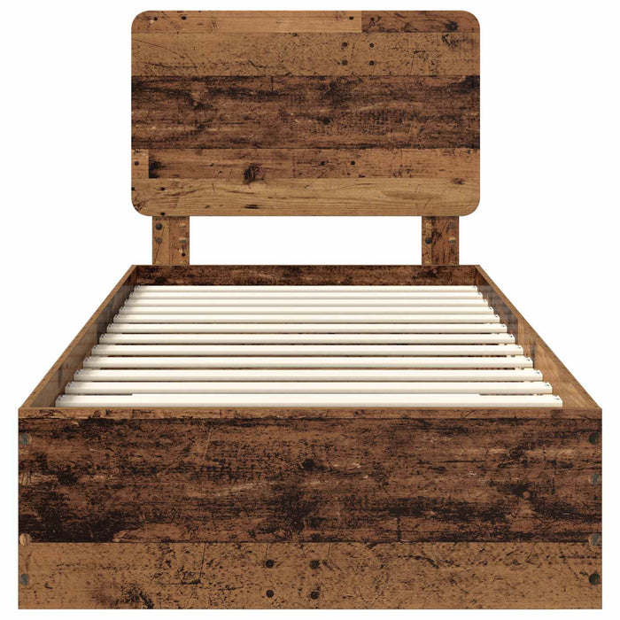 Struttura del letto Legno vecchio 90 x 190 cm Legno multistrato 3412844