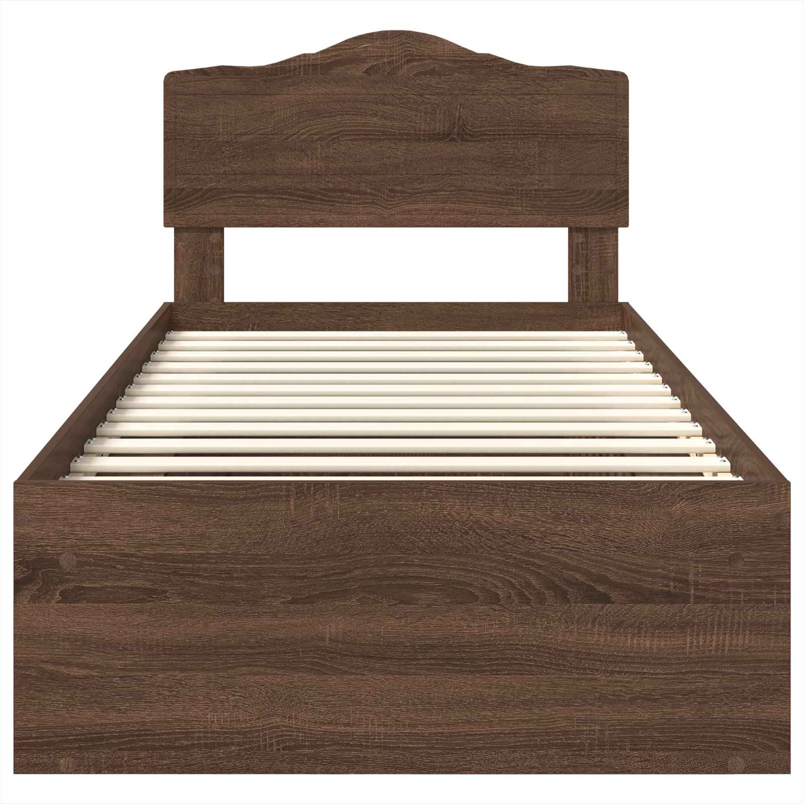 Struttura del letto Rovere Marrone 75 x 190 cm Pino massello 3412967