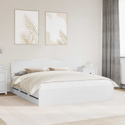 Struttura del letto Bianco 200 x 200 cm Legno Ingegnerizzato 3412970