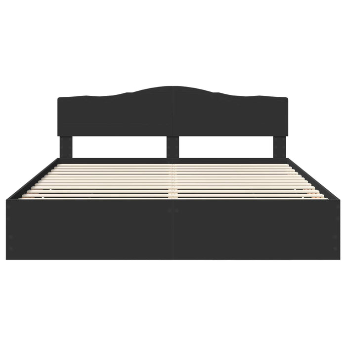 Struttura del letto Nero 180 x 200 cm Legno Ingegnerizzato 3412978