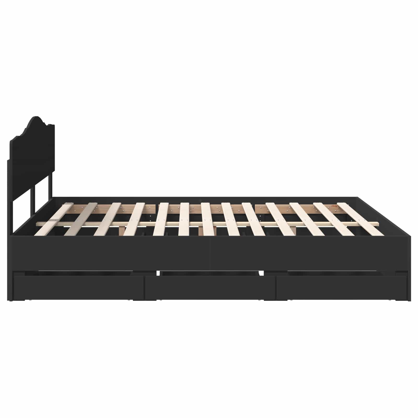 Struttura del letto Nero 180 x 200 cm Legno Ingegnerizzato 3412978