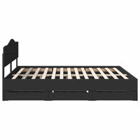 Struttura del letto Nero 180 x 200 cm Legno Ingegnerizzato 3412978