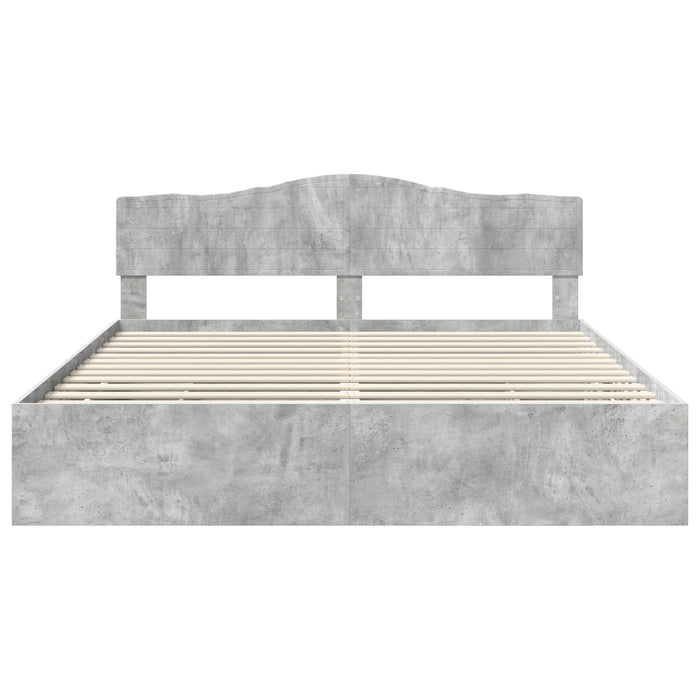 Struttura del letto con cassetto Grigio cemento 180 x 200 cm 3412980
