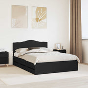 Struttura del letto Nero 140 x 190 cm Legno Ingegnerizzato 3412999