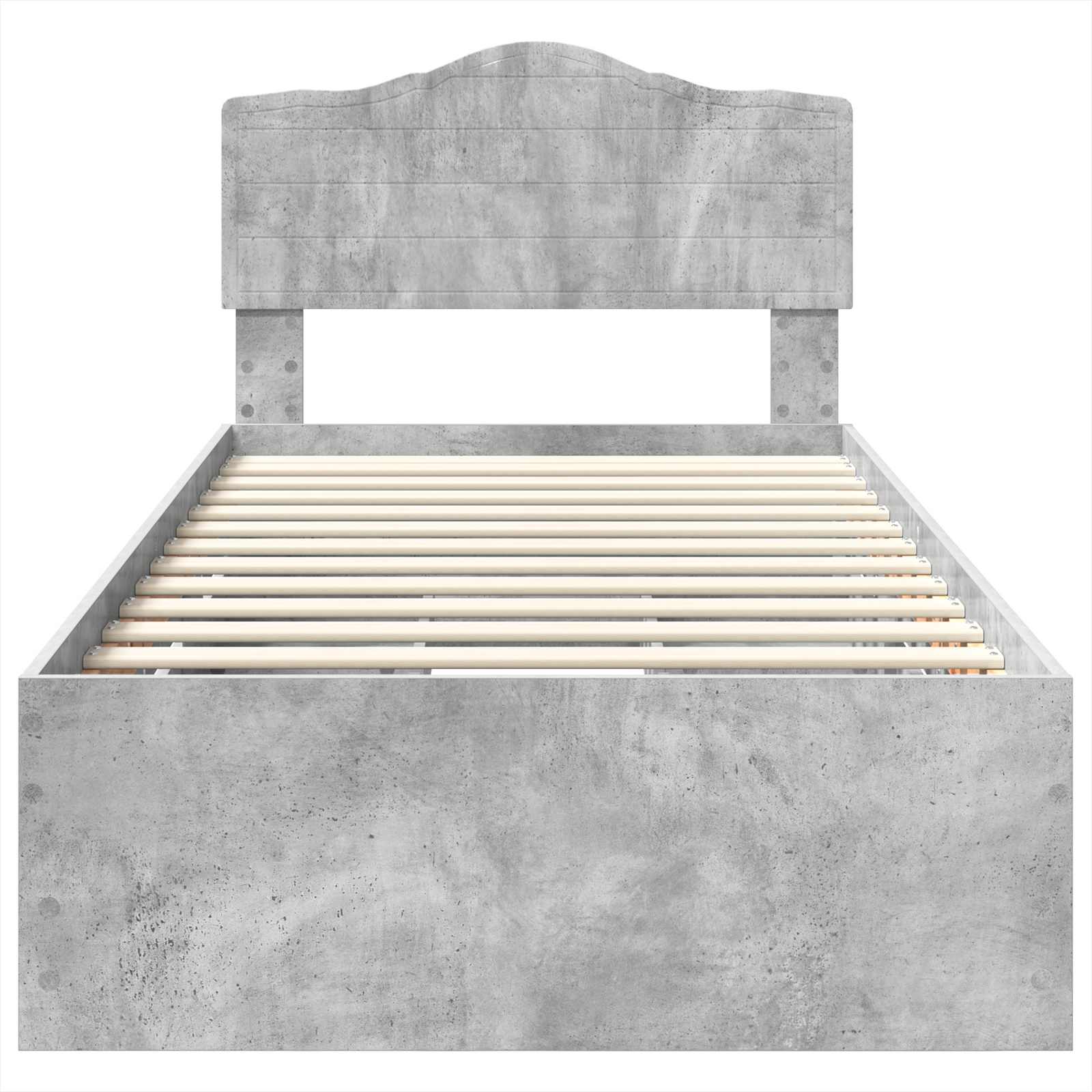 Struttura del letto con cassetto Grigio cemento 90 x 190 cm 3413043